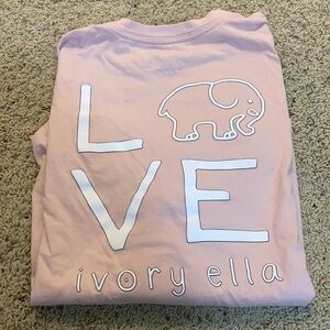 Pink long sleeve Ivory + Ella  Shirt